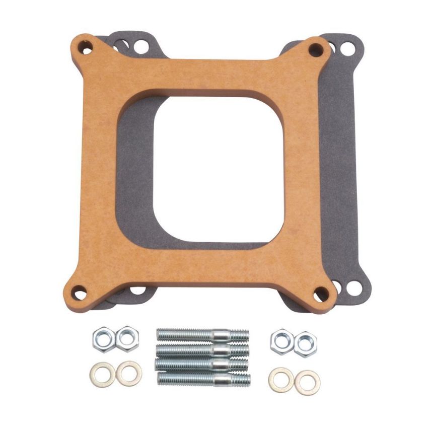 EDELBROCK EDE8724 Carburetor Spacer - 1/2 Thick - Wood