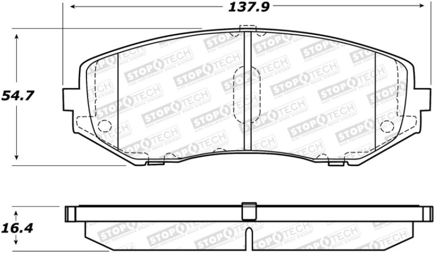 Stoptech 308.11880 Street Brake Pads