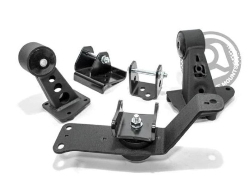 Innovative Mounts 80750-75A Innovative 00-09 Honda S2000 K-Series Black Steel Mounts 75A Bushings