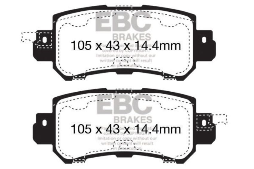 EBC Brakes DP32135C Redstuff Ceramic Low Dust Brake Pads