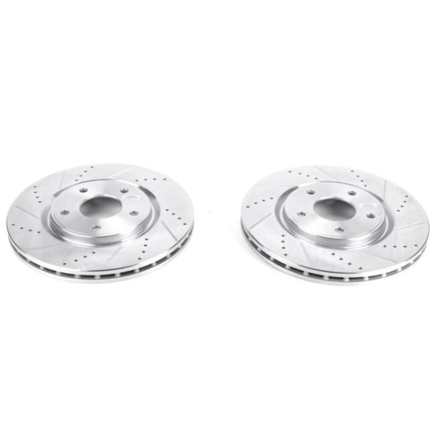 PowerStop AR83081XPR PowerStop Evolution Performance Drilled, Slotted & Plated Brake Rotor Pair