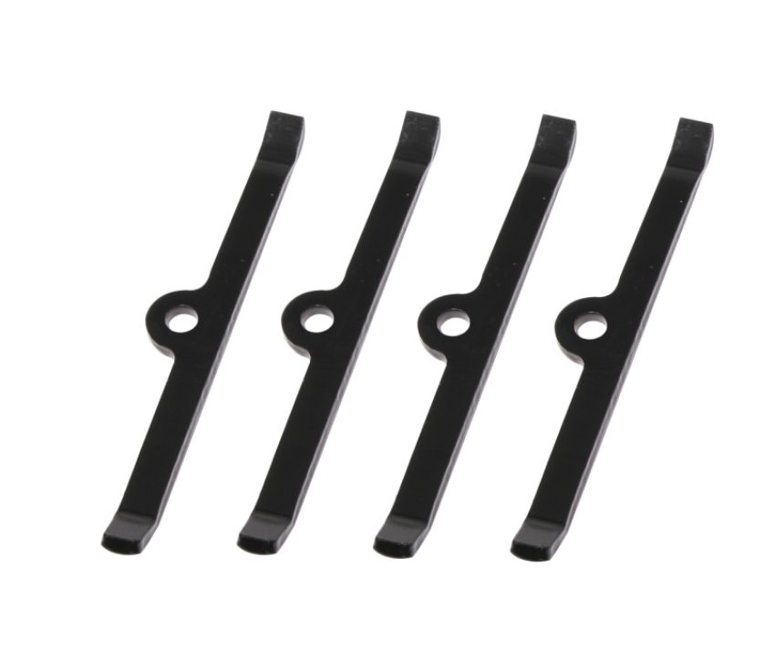Moroso 68501 Chevrolet Small Block Valve Cover Hold Downs - Steel - Black Powder Coat - Set of 4