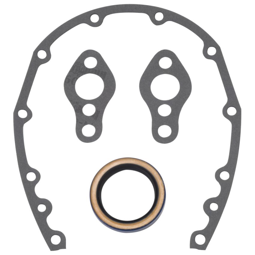 EDELBROCK EDE6997 SBC Timing Cover Gasket  and Oil Seal Kit
