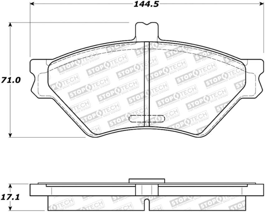 Stoptech 308.06780 Street Brake Pads