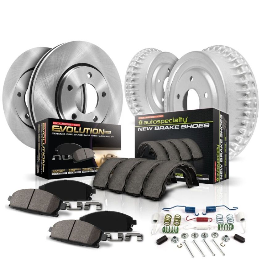 PowerStop KOE15512DK Power Stop 10-13 Ford Transit Connect Rear Autospecialty Drum Kit