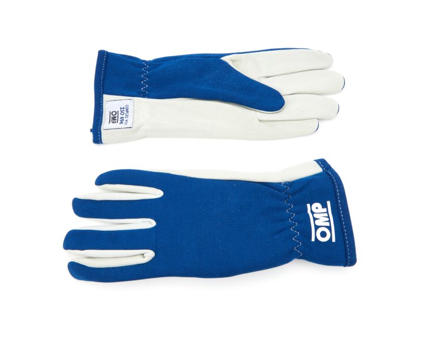OMP RACING, INC. OMPIB0-0702-A01-041-XL Rally Gloves Blue Size X Large