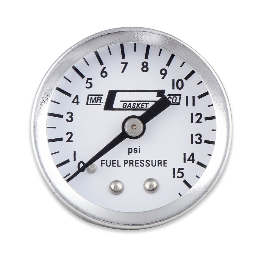 MR. GASKET MRG1561 Fuel Pressure Gauge 0-15
