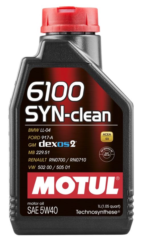 Motul 107941 6100 SYN-CLEAN 5W40 - 1L - Technosynthese Oil