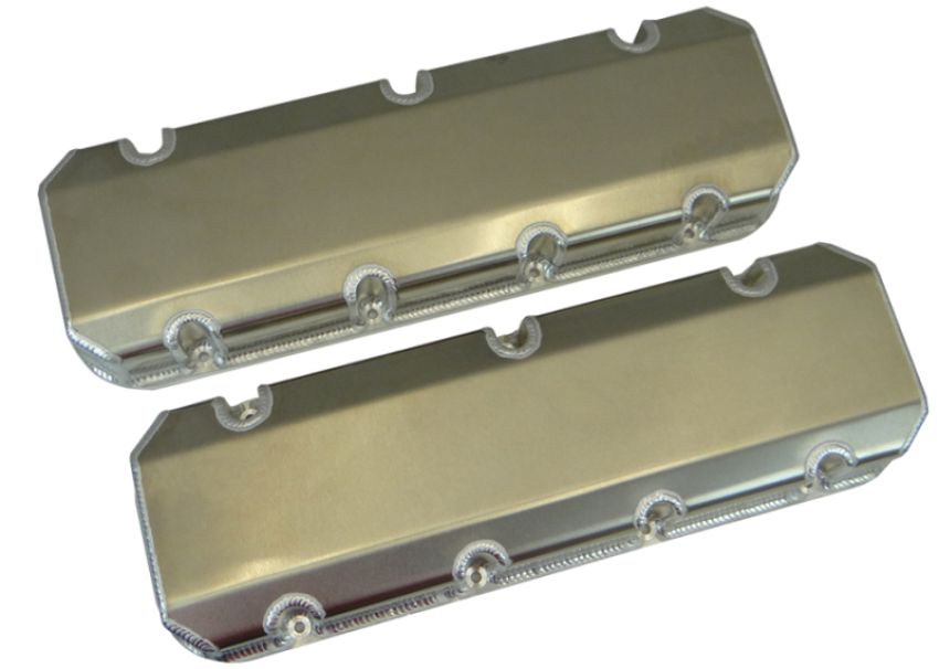 MOROSO MOR68487 BBC Fab Alm Valve Covers w/Brodix SR20 Heads