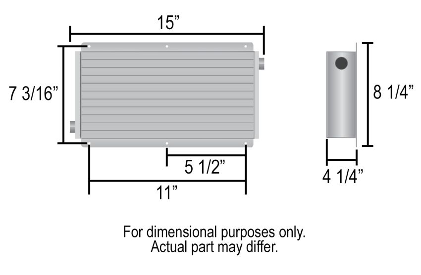 Derale 61178 11 Row Hi-Flow Racing Remote Fluid Cooler, 7/8-14 UNF O-ring