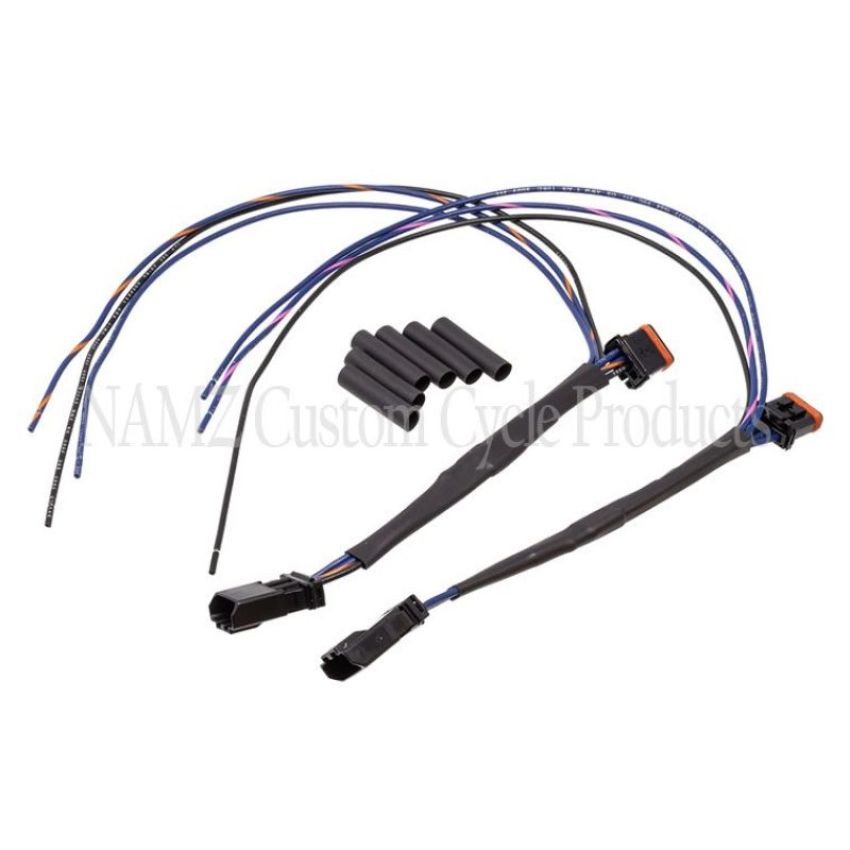 NAMZ N-FTTH-01 14-23 V-Twin Dyna/Softail/Road & Street Glide/Electra Plug-N-Play Front Turn Sig Tap Harness
