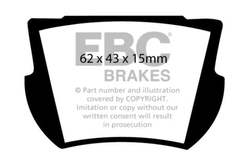 EBC Brakes DP4145R Yellowstuff Street And Track Brake Pads