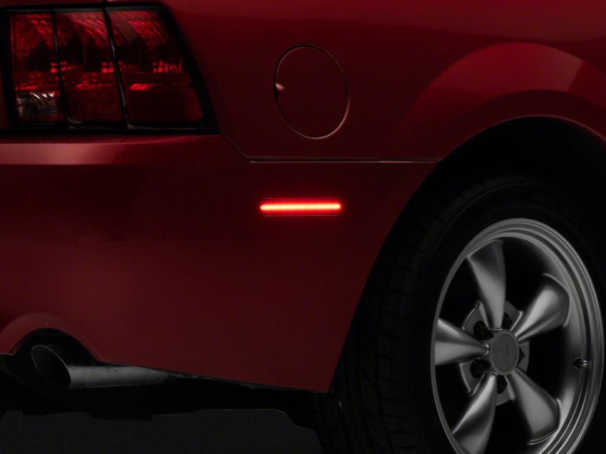 Raxiom 408818 99-04 Ford Mustang Axial Series LED Rear Side Marker Lights- Smoked