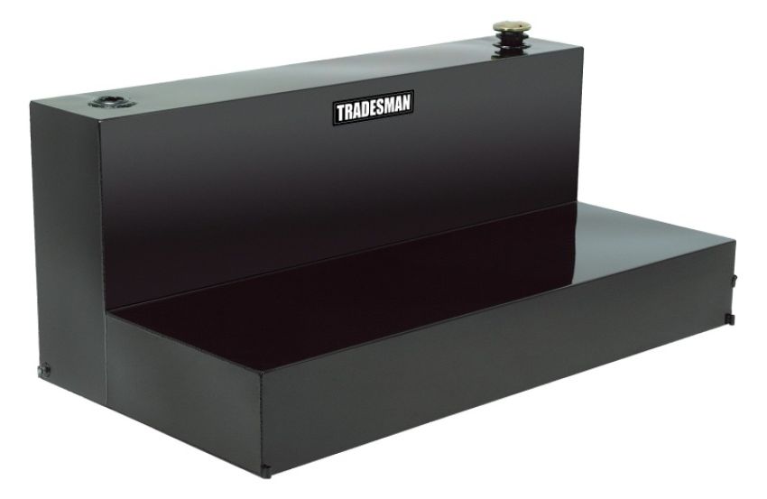 Tradesman 73592 Steel L-Shape Liquid Storage Tank (Full Size) - Black