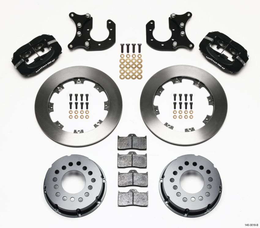 Wilwood 140-3018-B Forged Dynalite P/S Rear Kit Ford 8.8 w/2.5in Offset-5 Lug