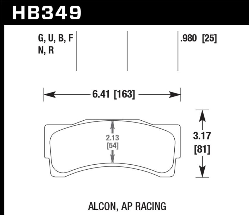 Hawk Performance HB349D.980 ER-1 Disc Brake Pad