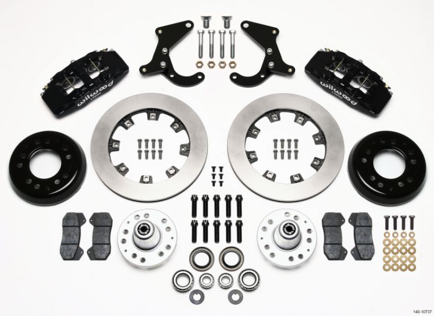 Wilwood 140-10737 Dynapro 6 Front Hub Kit 12.19in 55-57 Chevy