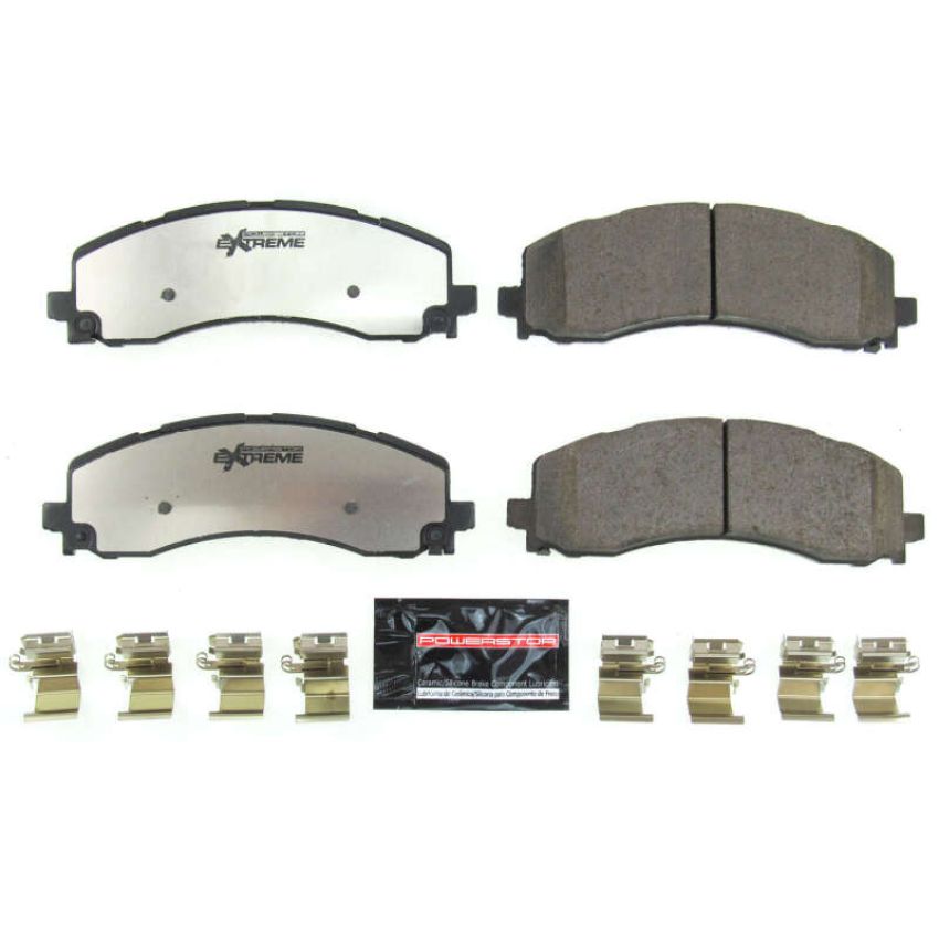 PowerStop Z36-2225 PowerStop - Z36 Truck and SUV Carbon-Fiber Ceramic Brake Pads with Hardware Kit