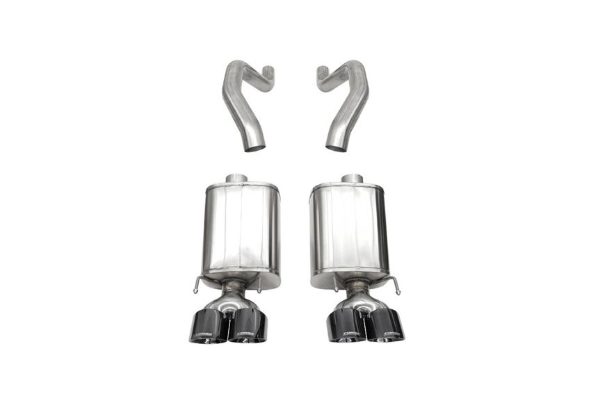 CORSA Performance 21077BLK Corsa 06-13 Chevy Corvette C6 Z06 7.0L / 09-13 ZR1 6.2L Black PVD AxleBack Exhaust w/4.5in Twin Tips