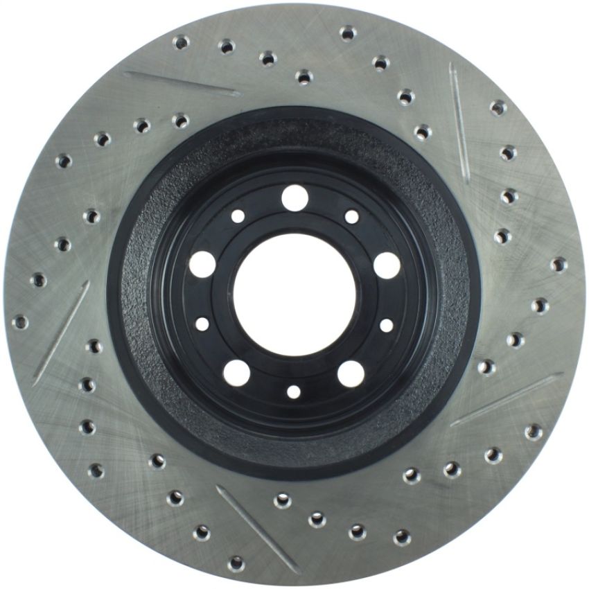 Stoptech 127.39023R Slotted & Drilled Sport Brake Rotor