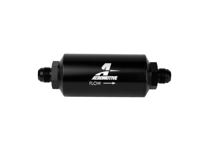 AEROMOTIVE AFS12375 8an Inline Fuel Filter 10 Micron 2in OD Black