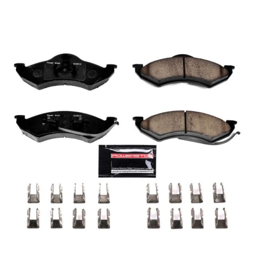 PowerStop Z23-746 PowerStop - Z23 Daily Driver Carbon-Fiber Ceramic Brake Pads with Hardware Kit