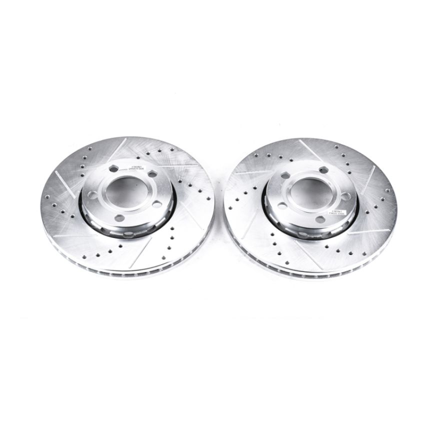 PowerStop EBR430XPR PowerStop Evolution Performance Drilled, Slotted & Plated Brake Rotor Pair