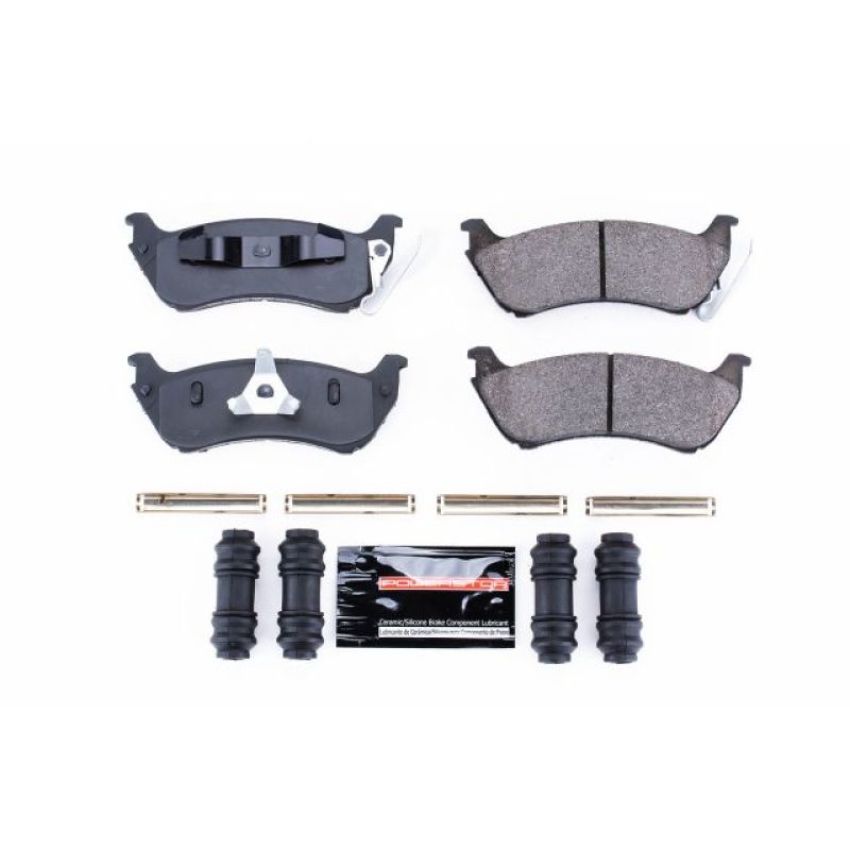 PowerStop Z23-761 PowerStop - Z23 Daily Driver Carbon-Fiber Ceramic Brake Pads with Hardware Kit