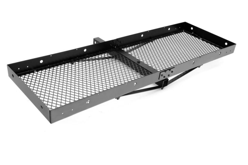 LUND 601010 Universal 20in X 60in Basic Cargo Carrier For 2in Hitches - Black