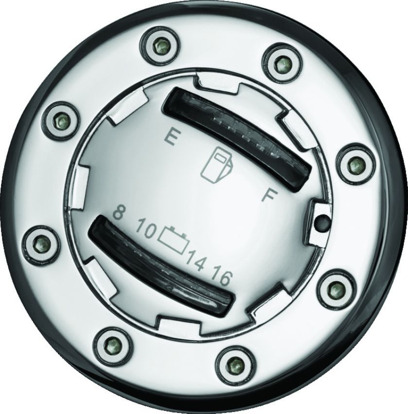 Kuryakyn 7282 Informer LED Fuel & Battery Gauge Chrome