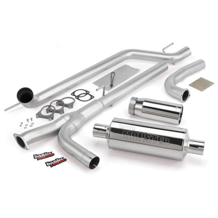 Banks Power 48123 04-14 Nissan 5.6L Titan (All) Monster Exhaust System - SS Single Exhaust w/ Chrome Tip