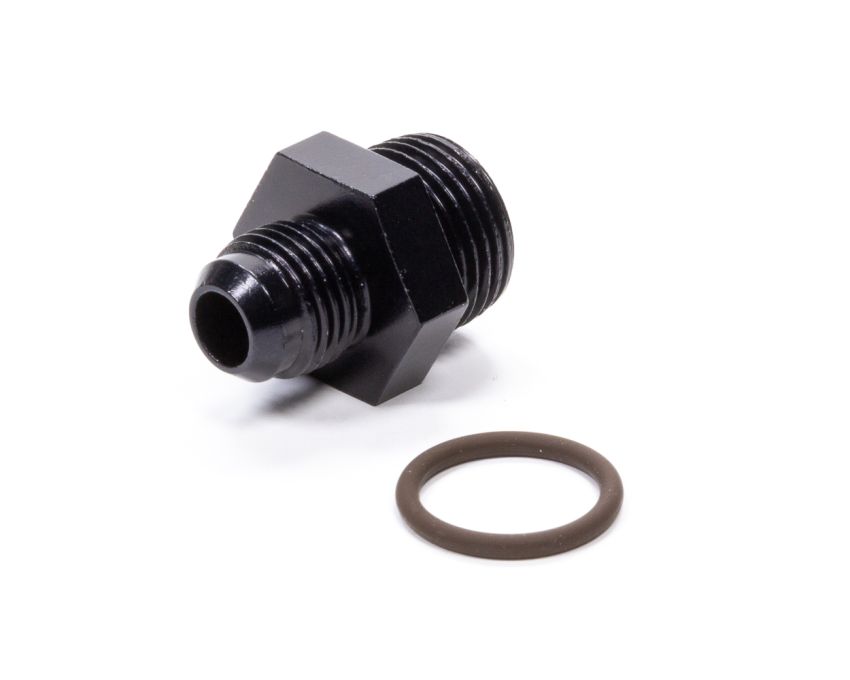 FRAGOLA FRG495101-BL #6 x 3/4-16 (#8) Radius O-Ring Fitting Black