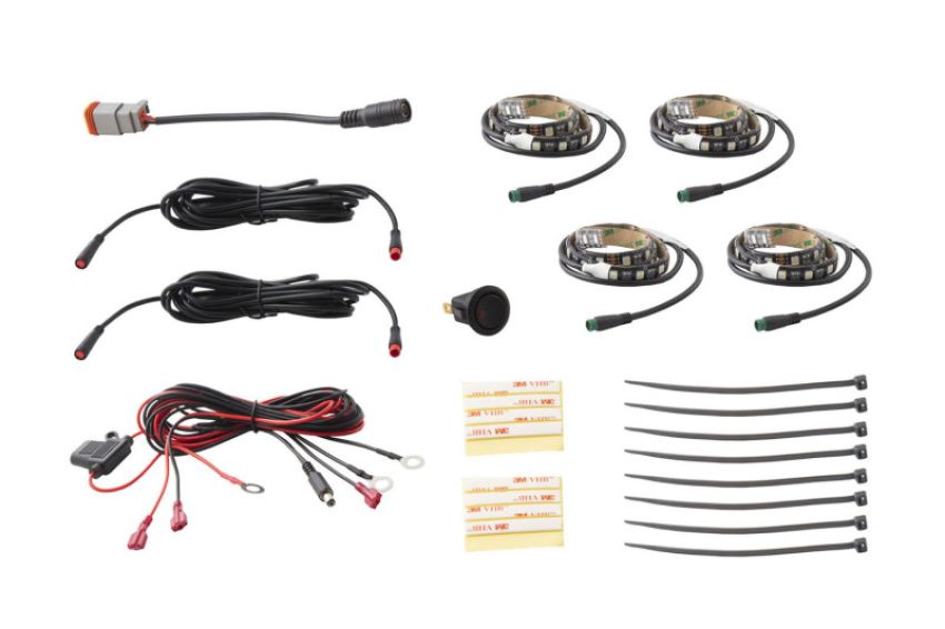 Diode Dynamics DD0445 RGBW Grille Strip Kit 4pc Multicolor