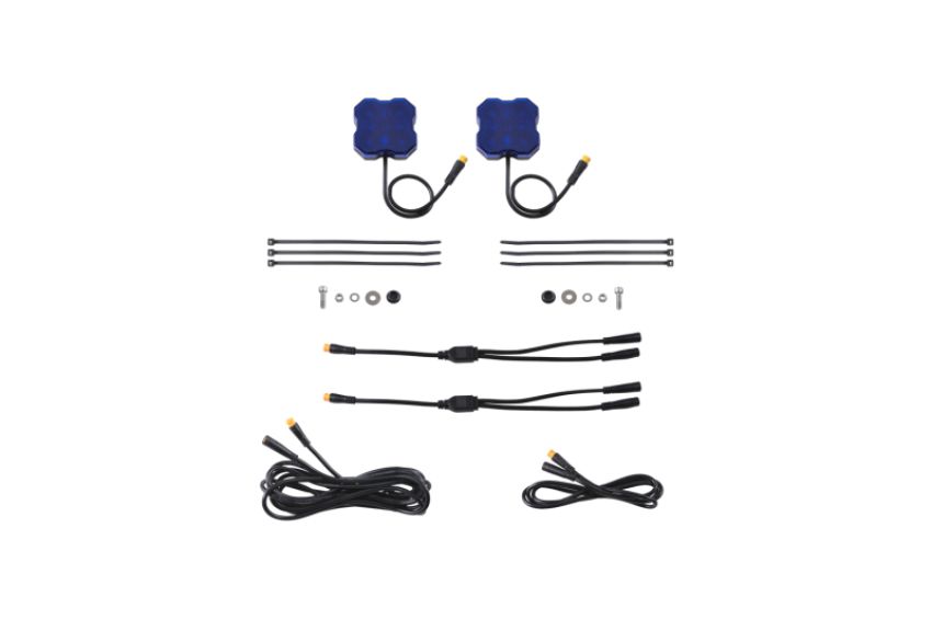 Diode Dynamics DD7460 Stage Series Single Color LED Rock Light - Blue M8 (2-pack)