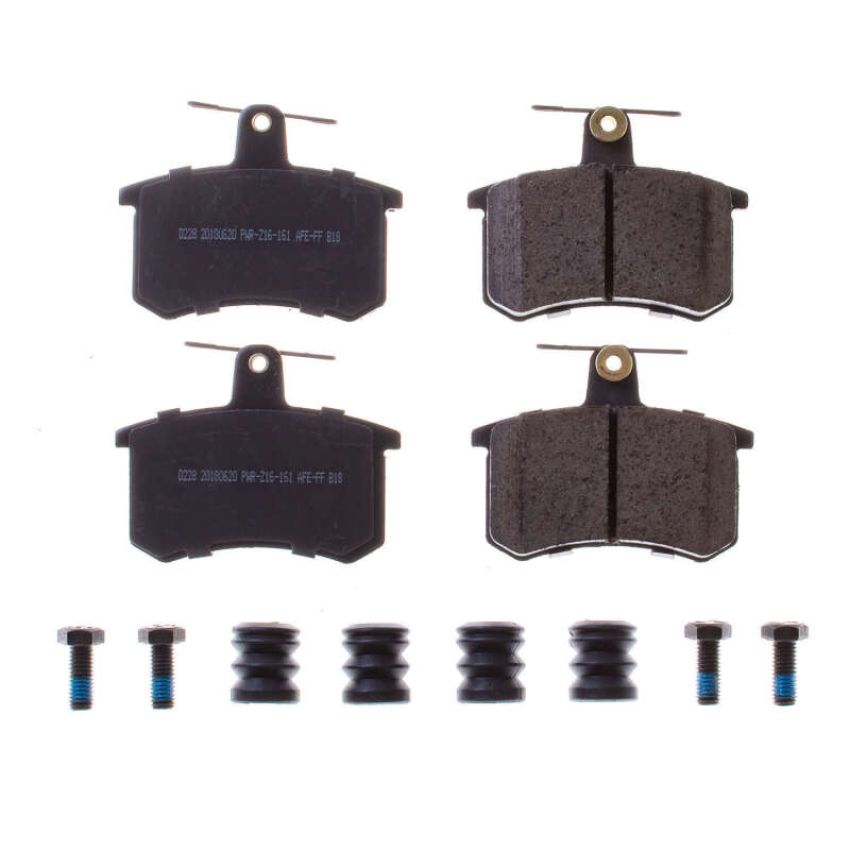 PowerStop 17-228 PowerStop - Z17 Low-Dust Ceramic Brake Pads with Hardware