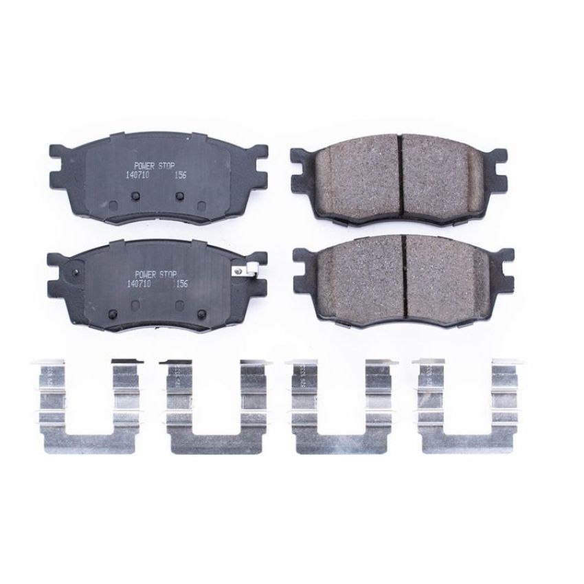 PowerStop 17-1156 PowerStop - Z17 Low-Dust Ceramic Brake Pads with Hardware