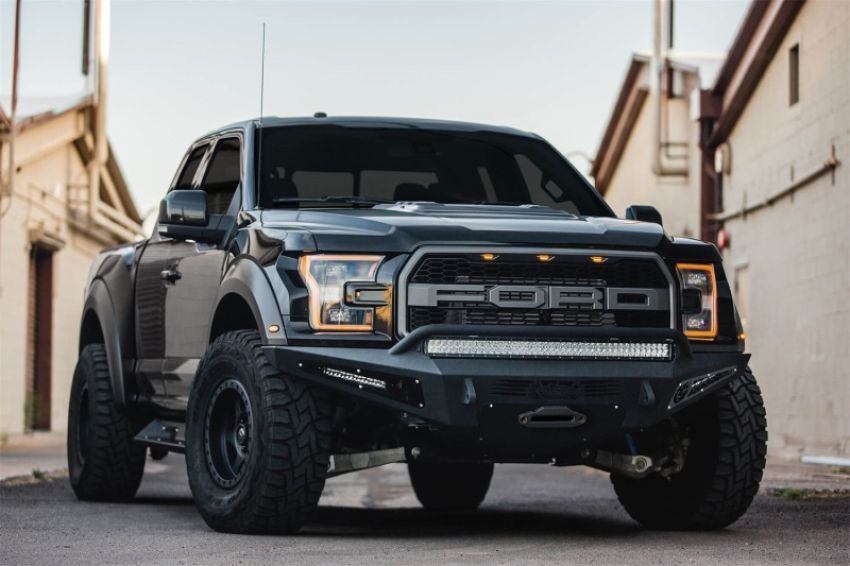 Addictive Desert Designs F117382860103 17-18 Ford F-150 Raptor HoneyBadger Front Bumper w/ Winch Mount