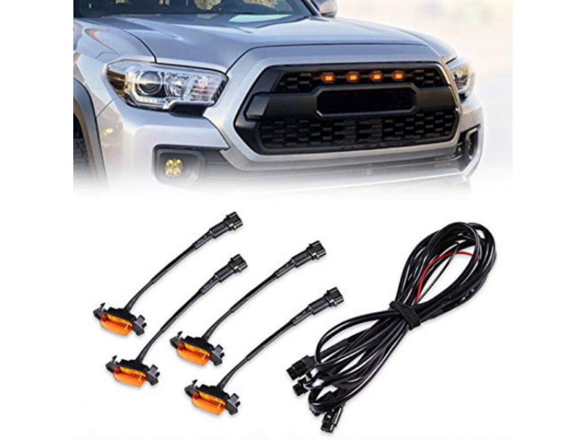 Cali Raised LED CR3689 Cali Raised 16-23 Toyota Tacoma Trd Pro Grille Raptor Led Light Kit - W/ Add A Fuse