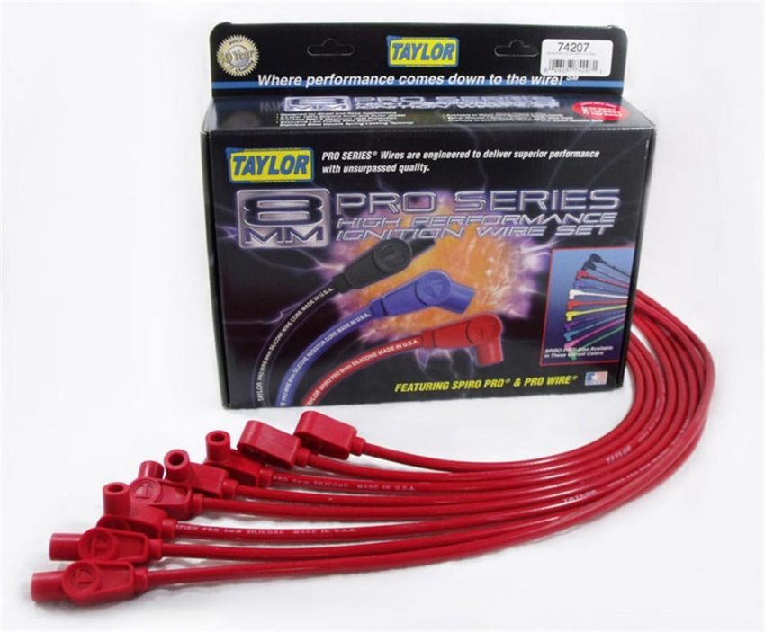 Taylor Cable 74207 8mm 78/86 Sb Chevy Red