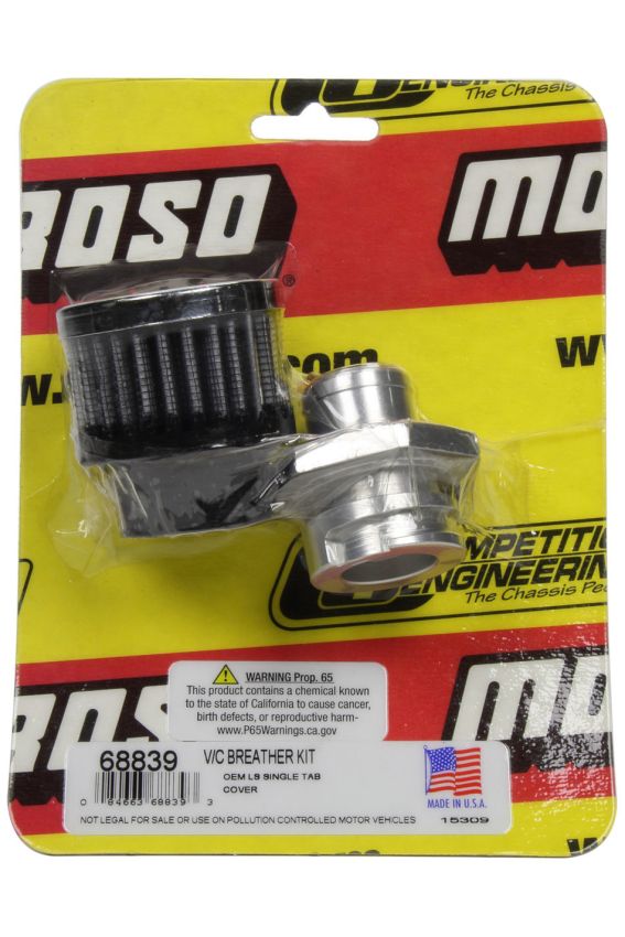 MOROSO MOR68839 Breather Kit - GM LS Valve Cover