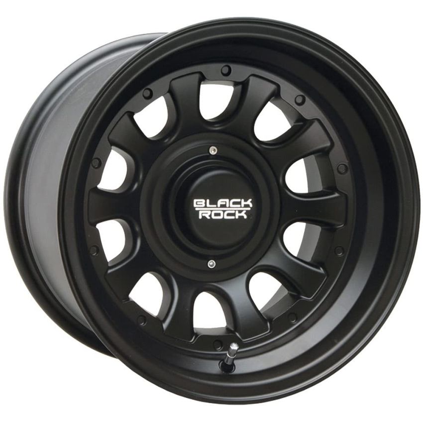 Black Rock 909B-515340 15X10 5X5.00 / 5X5.50 (-38) BKR 909B Type D Alloy (HB 87)