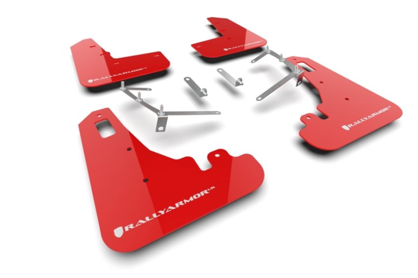 Rally Armor MF99-UR-RD-WH Red Mud Flap/White Logo