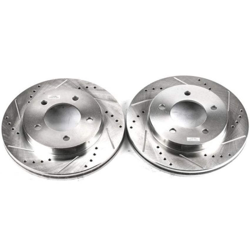 PowerStop AR8557XPR PowerStop Evolution Performance Drilled, Slotted & Plated Brake Rotor Pair