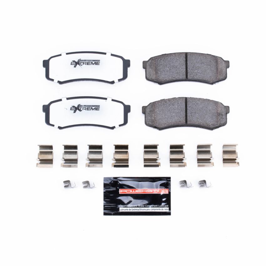 PowerStop Z36-606 PowerStop - Z36 Truck and SUV Carbon-Fiber Ceramic Brake Pads with Hardware Kit