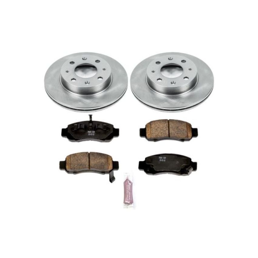 PowerStop KOE5224 OE Stock Replacement Low-Dust Ceramic Brake Pad and Rotor Kit