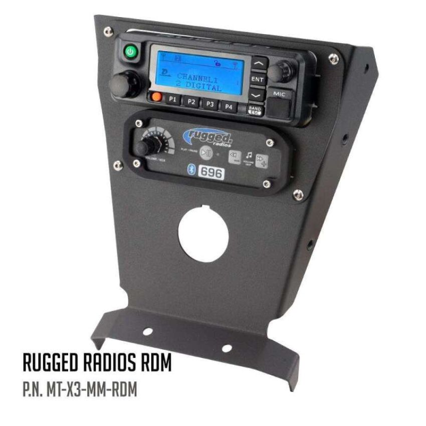 Rugged Radios MT-X3-MM-RDM Can-Am X3 Multi Mount Kit for Rugged UTV Intercoms and Radios Rugged RDM