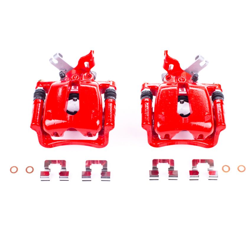 PowerStop S5324 Red Powder Coated Calipers