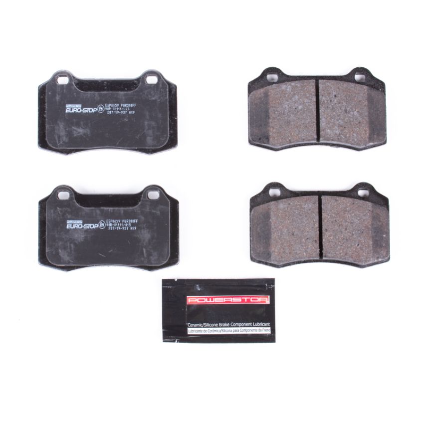 PowerStop ESP0659 EuroStop ECE-R90 Certified Brake Pad Set