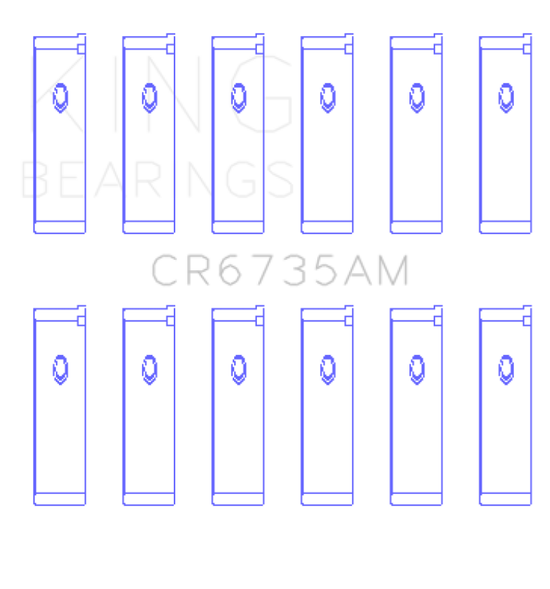King Mitsubishi 6G74 3000GT/Dodge Stealth (Size STD) Performance Rod Bearing Set