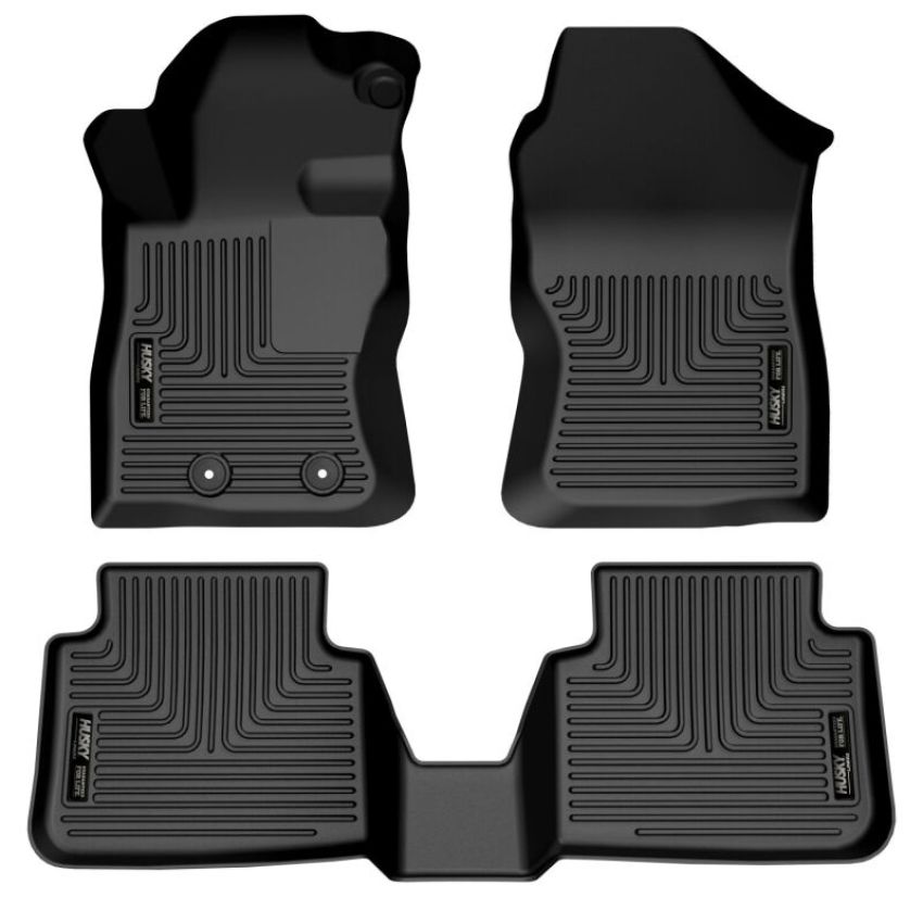 Husky Liners 95451 2024 Subaru Crosstrek Weatherbeater Black Front & 2nd Seat Floor Liners